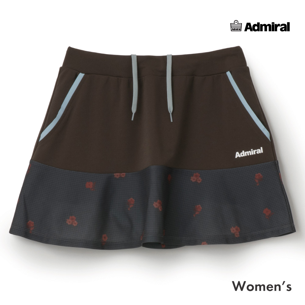 ADMIRALフラワーチェックフレアスコート　ATLA660-22 レディス