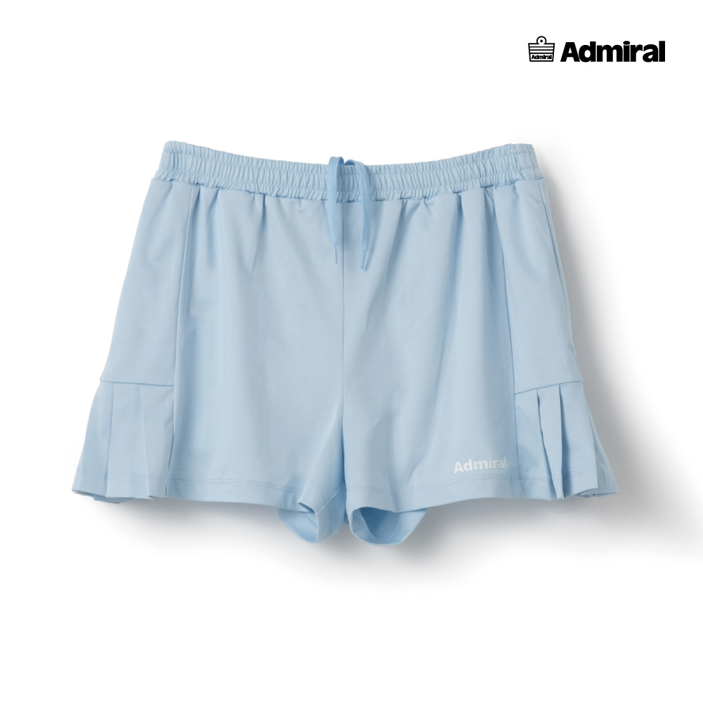 ADMIRAL　レディース　サイドプリーツヘムショーツ　ATLA627-39　2026SS　サックス
