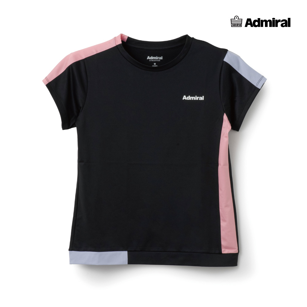 ADMIRAL　レディース　カラーアソートブロッキングTEE　ATLA628-10　2026SS　ブラック