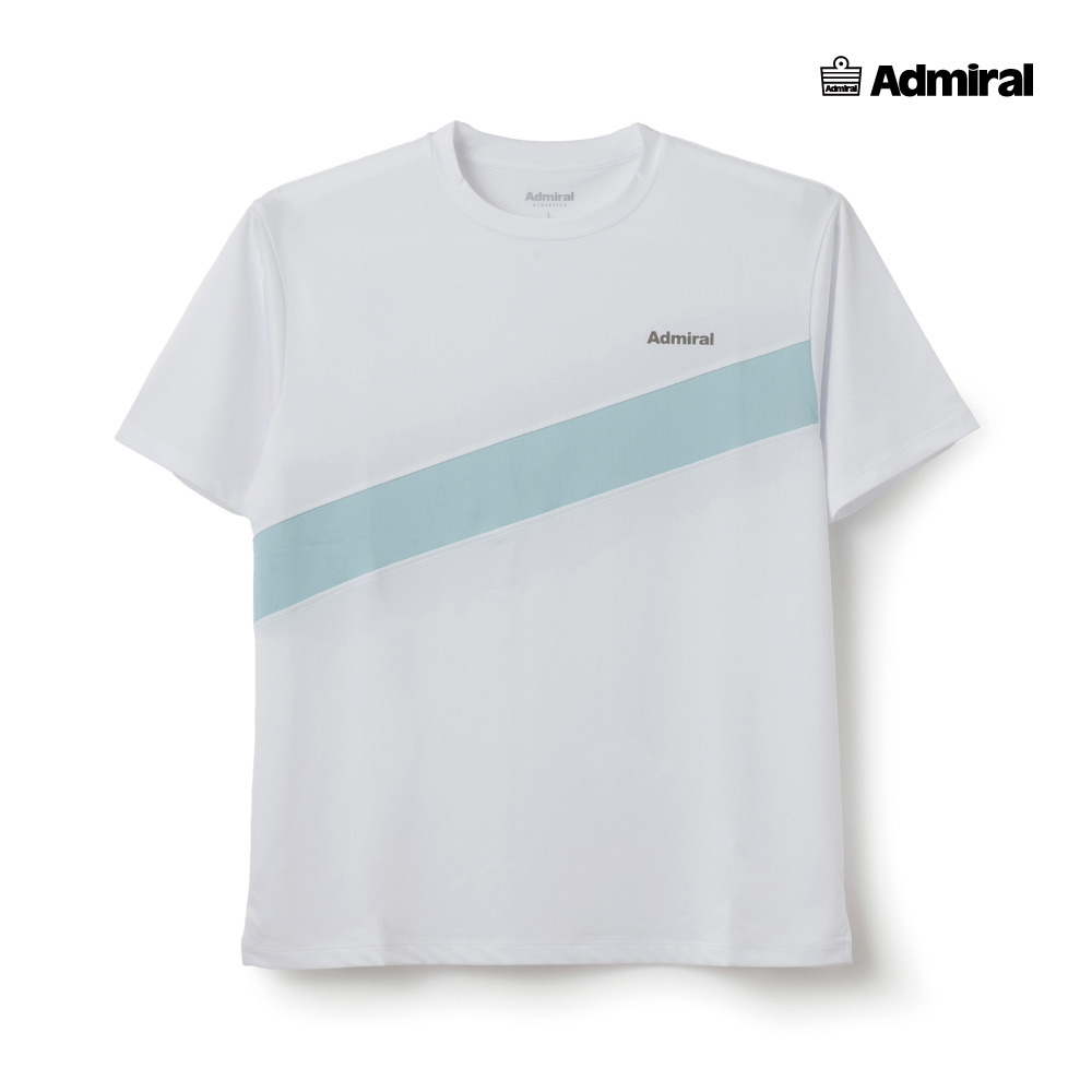 ADMIRAL　メンズ　ダイアゴナルラインTEE 　ATMA607-00　2026SS　ホワイト