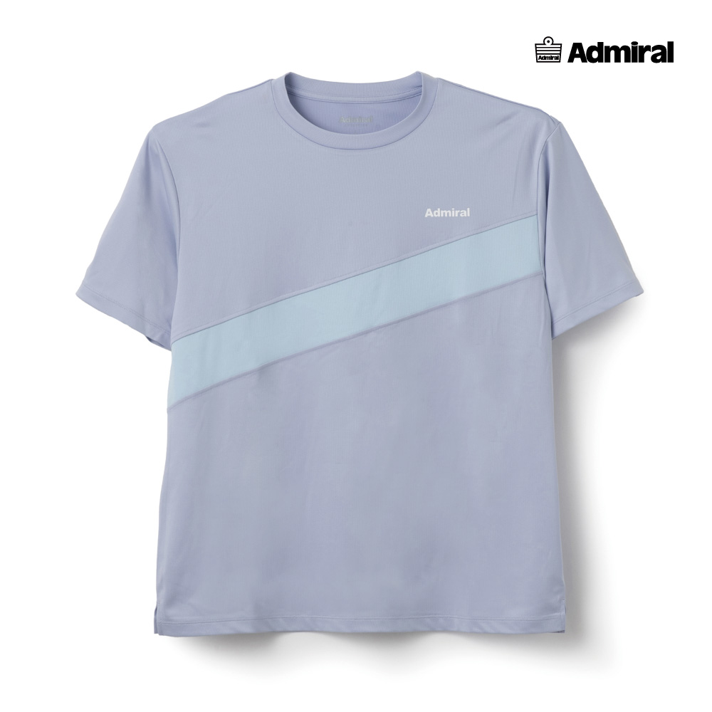 ADMIRAL　メンズ　ダイアゴナルラインTEE 　ATMA607-59　2026SS　ラベンダー