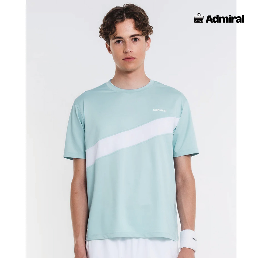 ADMIRAL　メンズ　ダイアゴナルラインTEE 　ATMA607-66　2026SS　ミントグリーン