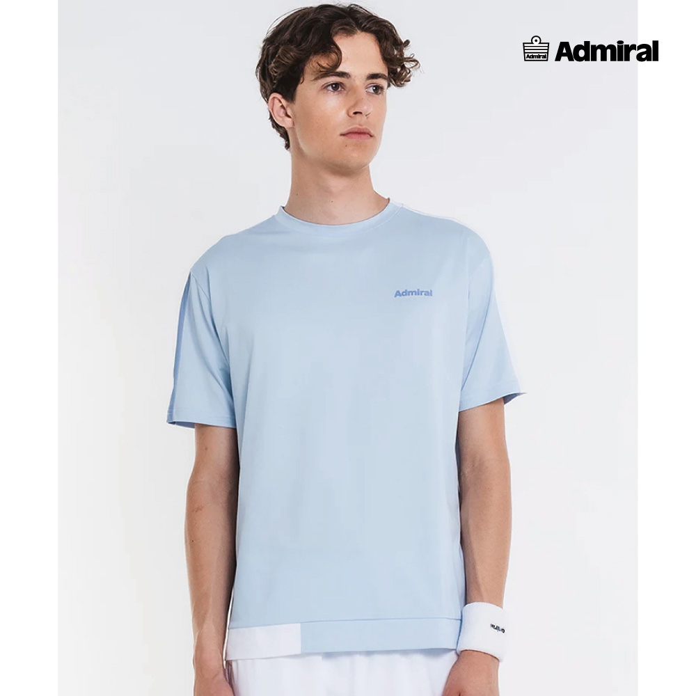 ADMIRAL　メンズ　カラーアソートブロッキングTEE 　ATMA608-39　2026SS　サックス