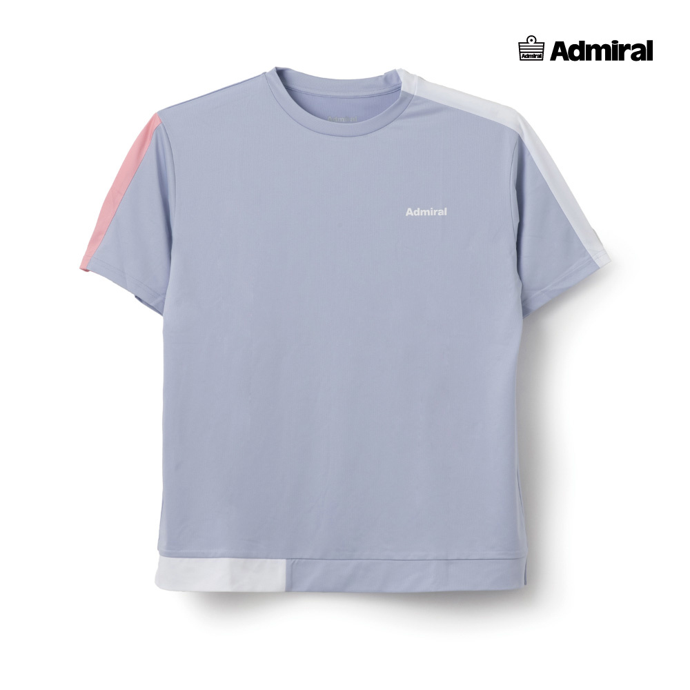 ADMIRAL　メンズ　カラーアソートブロッキングTEE 　ATMA608-59　2026SS　ラベンダー