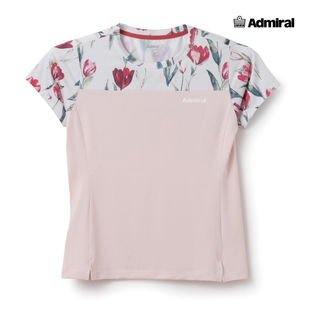 ADMIRAL　レディース　スリットヘムグラフィックTEE　ATLA602-48