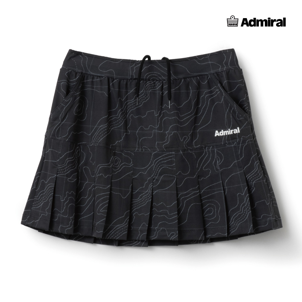 ADMIRAL レディース グラフィックプリーツスコート ATLA604-10 2026SS