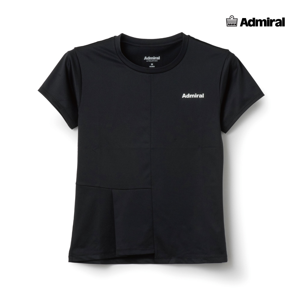 ADMIRAL　レディース　ワンサイドタックTEE　ATLA624-10　2026SS　ブラック