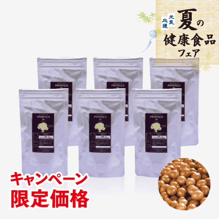 プロポリス粒【キャンペーン限定徳用パック 6袋セット】 [商品番号：0741]