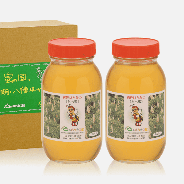 自然豊かな秋田・田沢湖で採れた 国産 純粋はちみつ トチ(2400g)