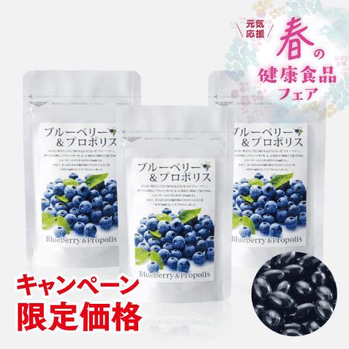 ブルーベリー＆プロポリス3個セット【キャンペーン特価】 [商品番号：1254]