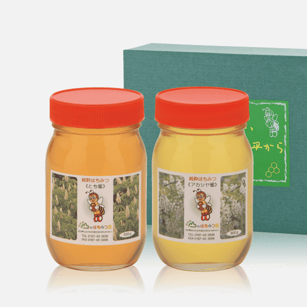 国産はちみつトチ・アカシヤセット 中 [商品番号：1753]