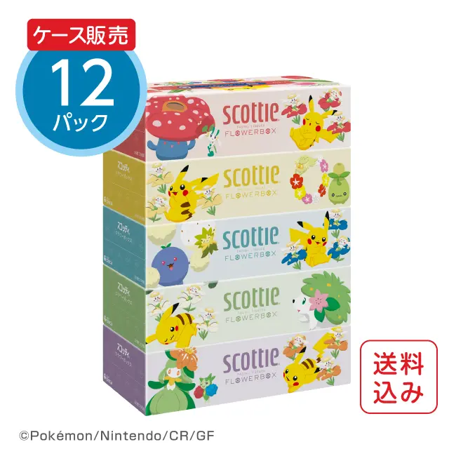 ティッシュペーパー 250組 スコッティ×ポケモン