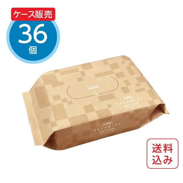 公式】ティッシュペーパー 50組(100枚)×36個 スコッティ カシミヤ