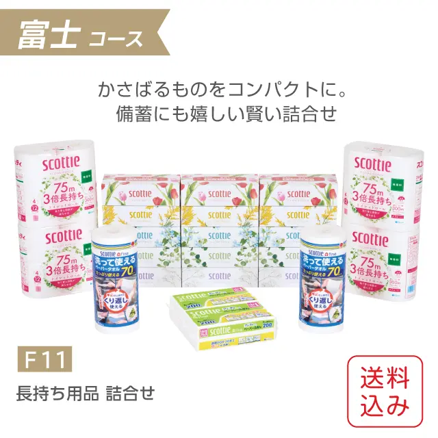 スコッティ 長持ち用品詰合せ ギフトセット（F11）