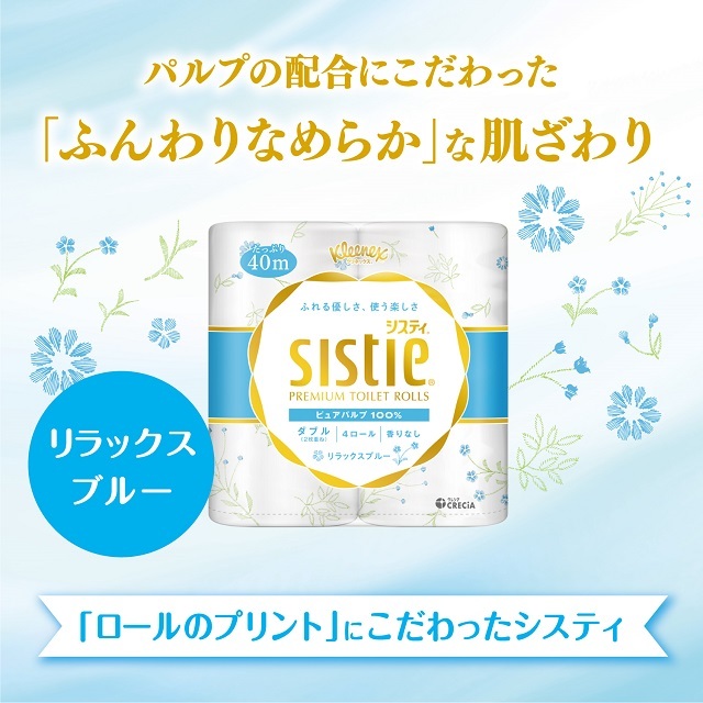 公式】トイレットペーパー システィ ダブル 無香料 4ロール×10パック