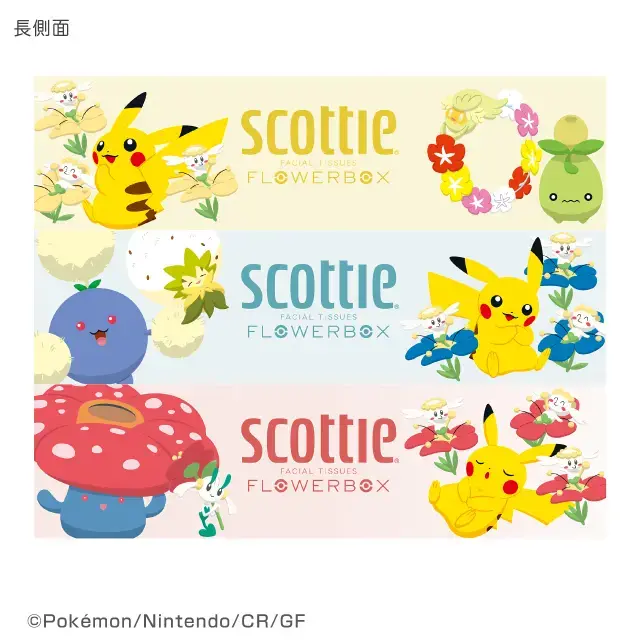 ティッシュペーパー 250組 3箱パック スコッティ×ポケモン
