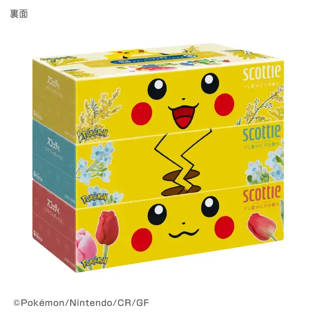 ティッシュペーパー 250組 3箱パック スコッティ×ポケモン