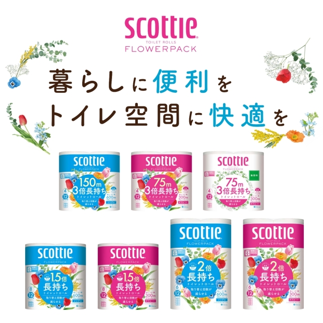 公式】トイレットペーパー 3倍長持ち ダブル＜無香料＞ 48ロール
