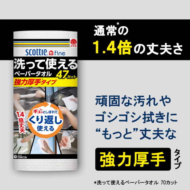 洗って使えるペーパータオル