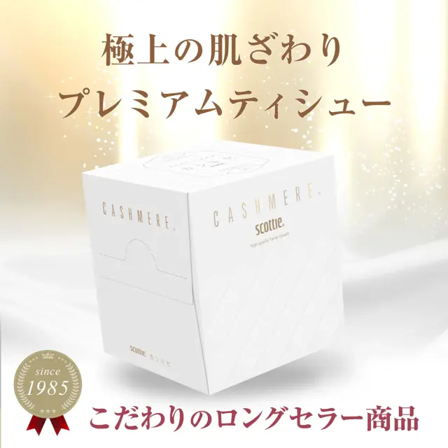CASHMERE Scottie 高品質フェイシャルティッシュ スコッティ カシミヤ | スコッティ