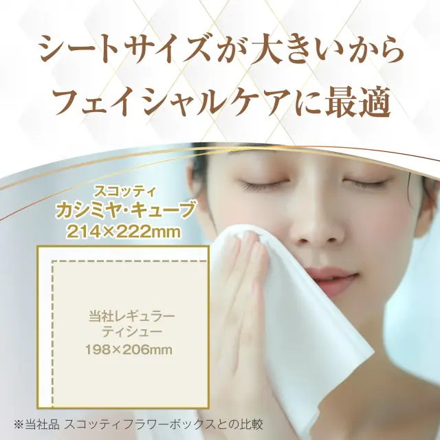 公式】ティッシュペーパー キューブ 80組(160枚) 12箱 スコッティ