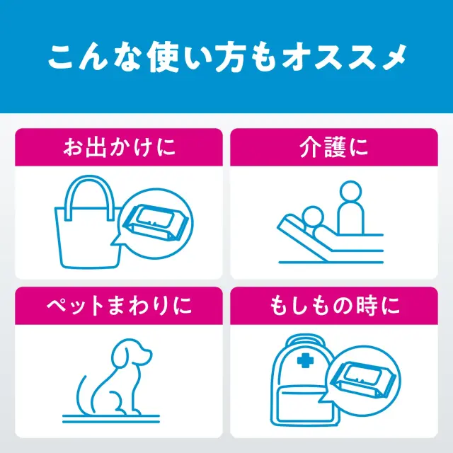 流せるウェットティッシュ 純水 ノンアルコール 厚手 70枚