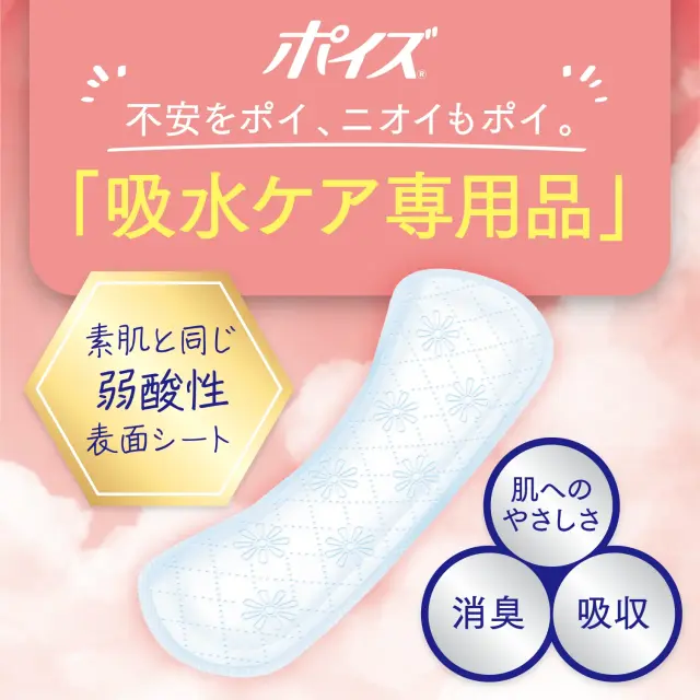 ポイズさらさら素肌パンティライナー