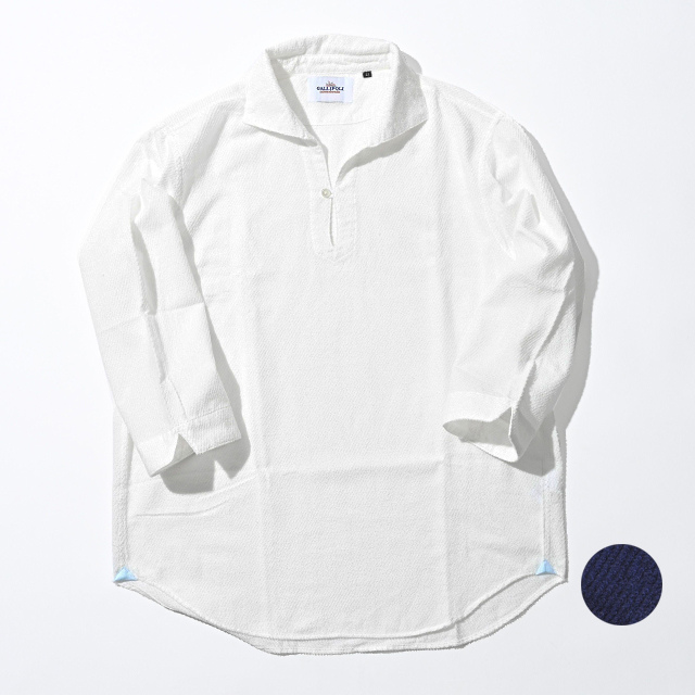 今治パイルカプリシャツ　両面パイル型