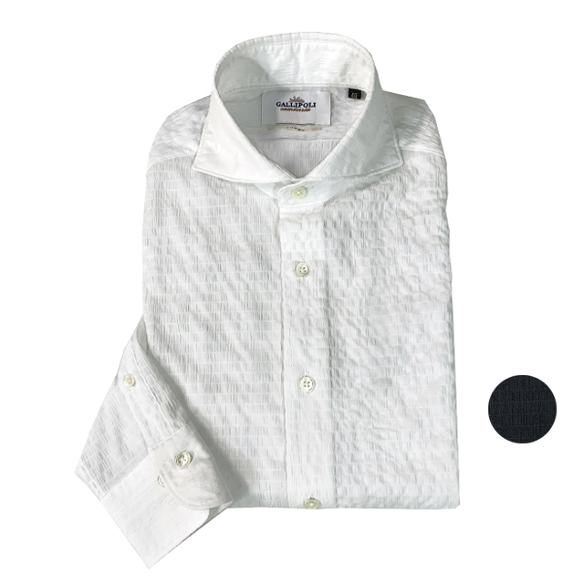 ドビーサッカーナチュラルストレッチシャツ