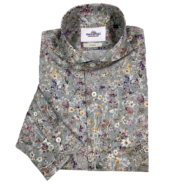 LIBERTY/リバティ フラワー柄長袖シャツ