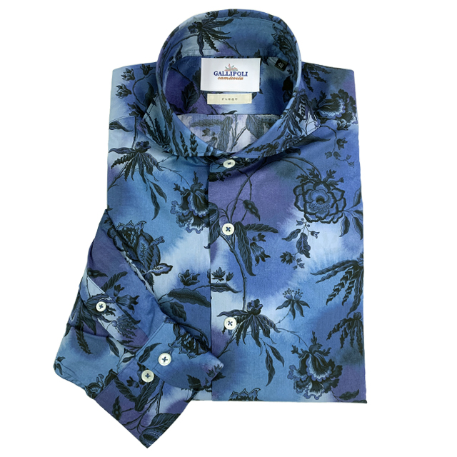 LIBERTY/リバティ フラワー柄長袖シャツ