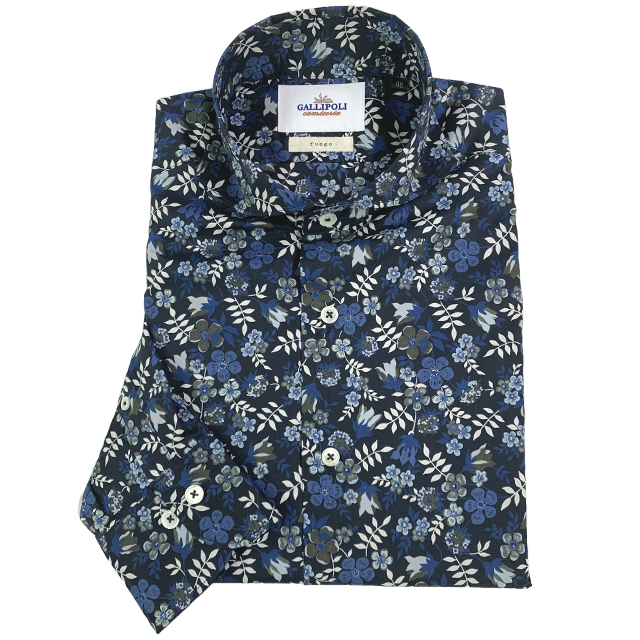 LIBERTY/リバティ フラワー柄長袖シャツ