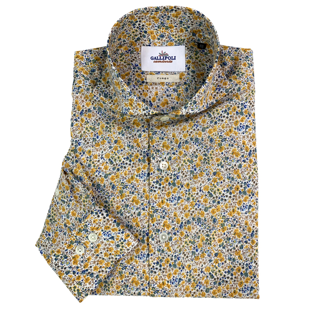 LIBERTY/リバティ フラワー柄長袖シャツ