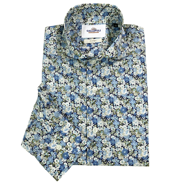 LIBERTY/リバティ フラワー柄長袖シャツ