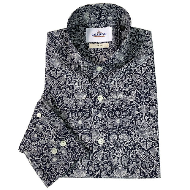 LIBERTY/リバティ フラワー柄長袖シャツ