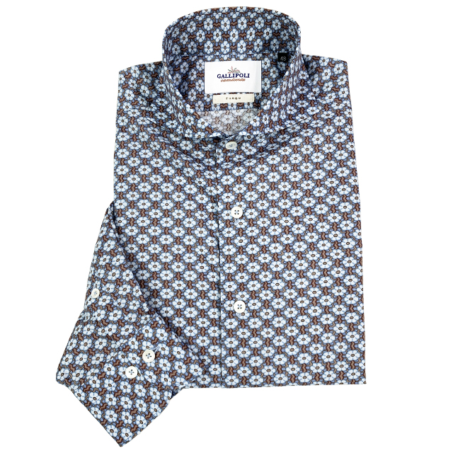 LIBERTY/リバティ フラワー柄長袖シャツ