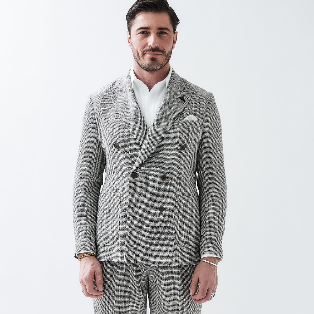 VARIO YARN DOUBLE BREASTED JACKET ヴァリオヤーン・ダブルブレストジャケット