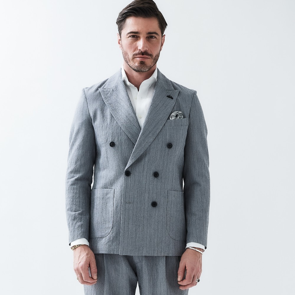 ARTISAN SUMMER MOHAIR  DOUBLE BREASTED JACKET アルティザン・サマーモヘアダブルブレストジャケット