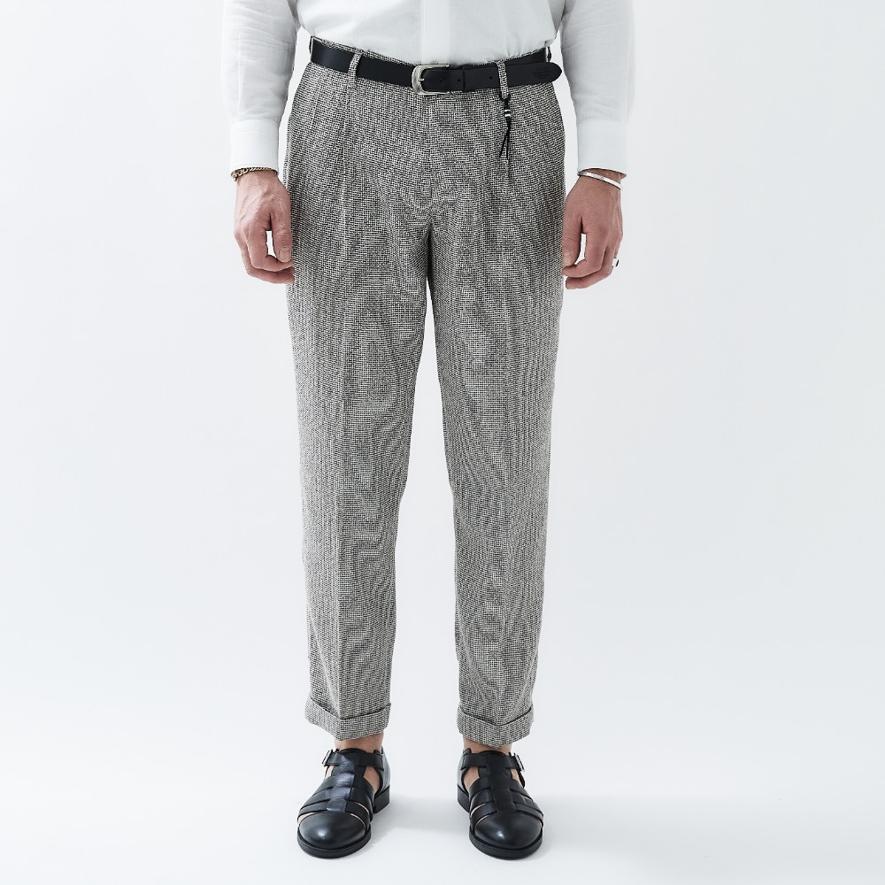 VARIO YARN 2PLEATS PANTS  ヴァリオヤーン・ツープリーツパンツ(コモド)