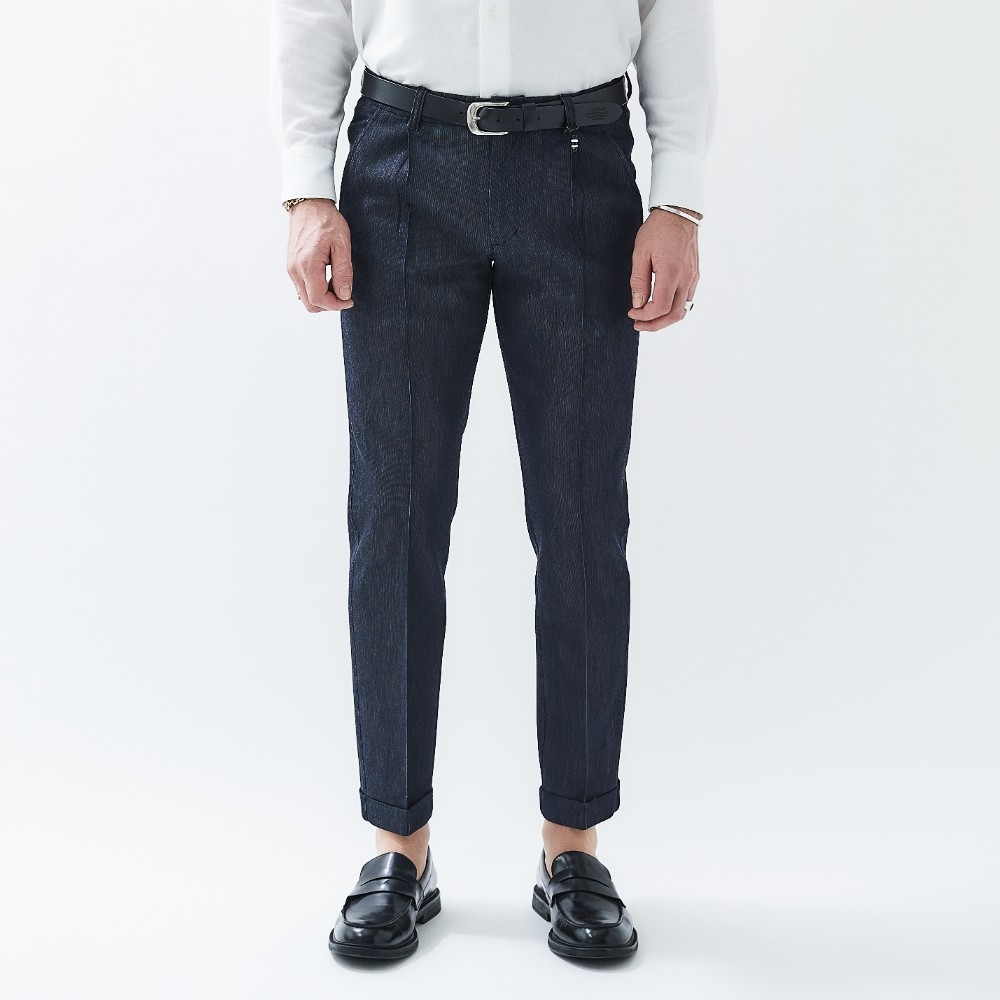 RIFLESSO SUMMER WOOL 1PLEATS PANTS (UNO) リフレッソストレッチ・サマーウールワンプリーツパンツ(ウーノ)