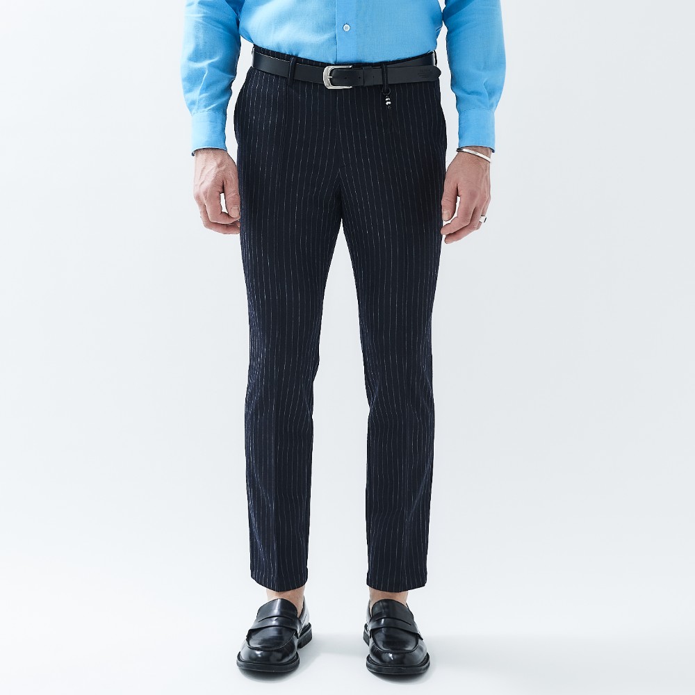 LINEA RASCHEL SUMMER WOOL NO PLEATS PANTS (FILO) リネア・ラッセルストレッチサマーウールノープリーツパンツ(フィーロ)