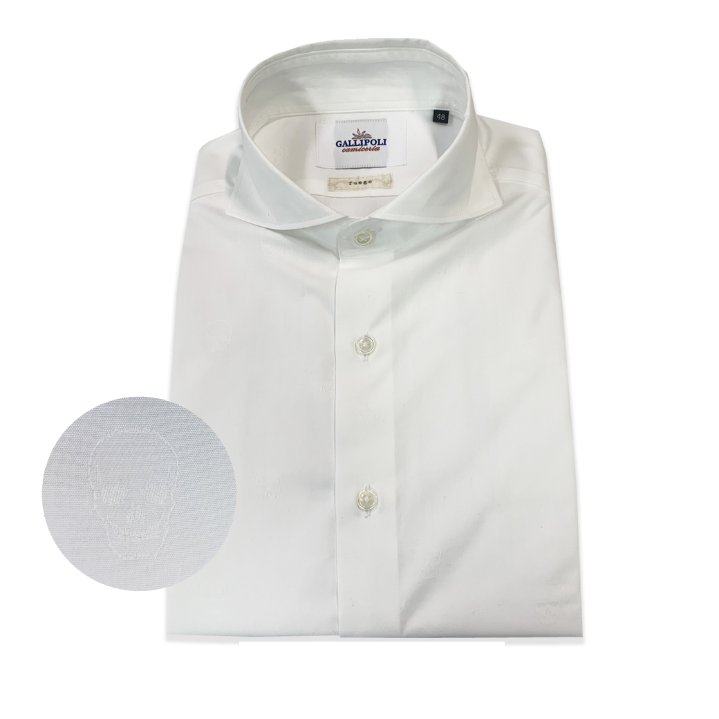 シャドースカルジャガードシャツ