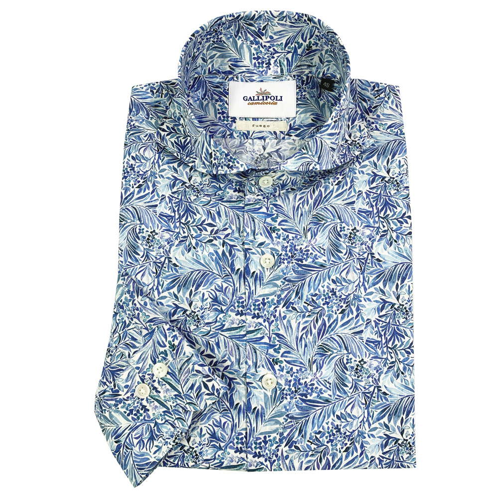 LIBERTY/リバティ ボタニカル柄長袖シャツ