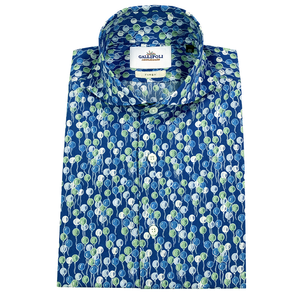 LIBERTY. - リバティ 長袖シャツ LIBERTY/リバティ バルーン柄長袖シャツ MENS SHIRT GALLIPOLI
