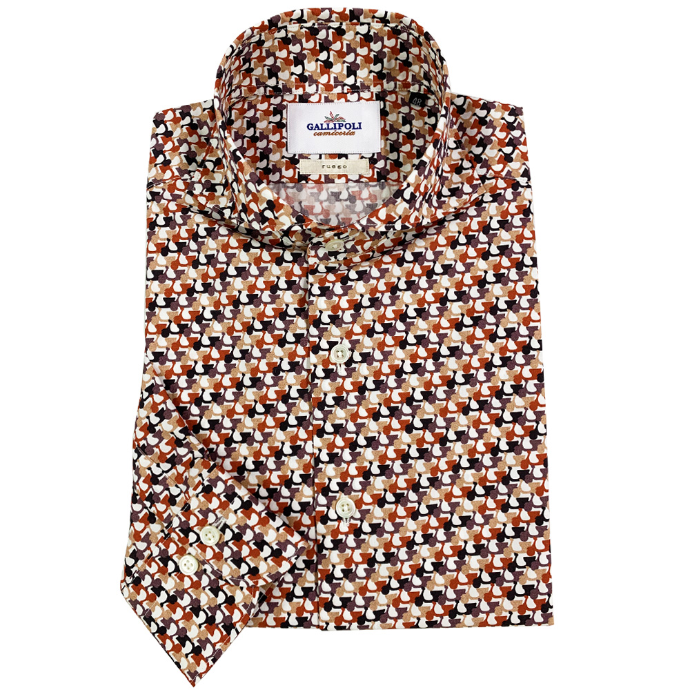 TEXTA/テクスタ スクーターモチーフ柄プリントシャツ