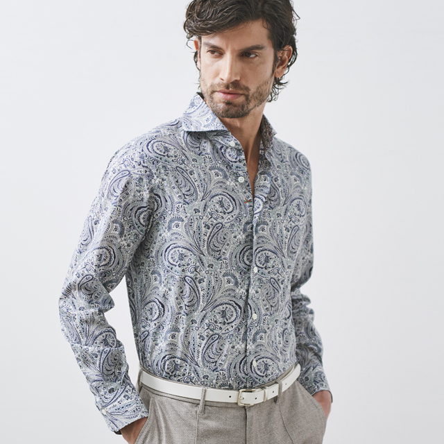 LIBERTY/リバティ ペイズリー柄長袖シャツ MENS SHIRT GALLIPOLI