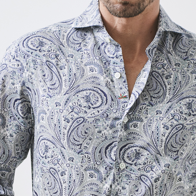 LIBERTY/リバティ ペイズリー柄長袖シャツ MENS SHIRT GALLIPOLI