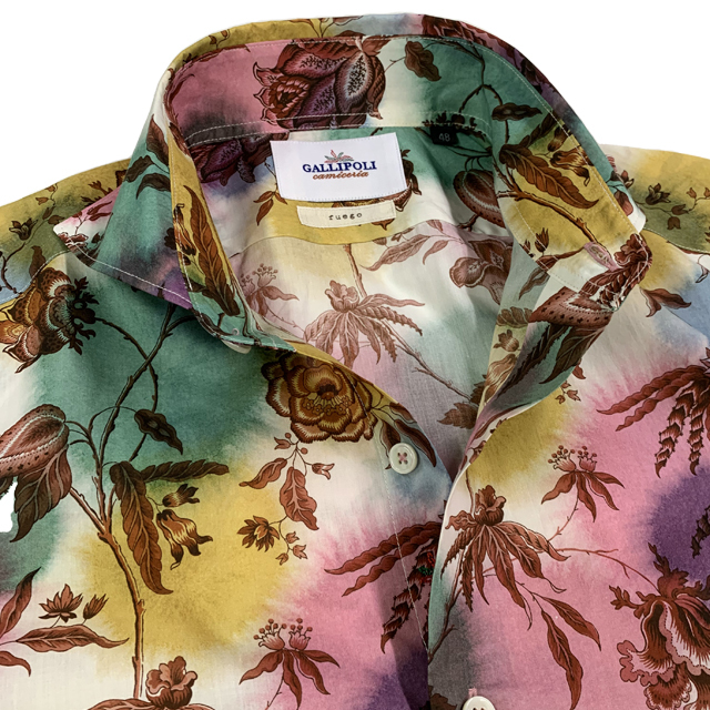 【新品 タグ付き】リバティ 長袖シャツ LIBERTY/リバティ フラワー柄長袖シャツ MENS SHIRT GALLIPOLI