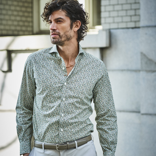 LIBERTY/リバティ フラワー柄長袖シャツ MENS SHIRT GALLIPOLI