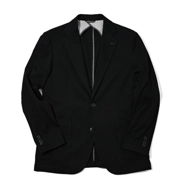 PUNTO JACQUARD JERSEY SINGLE JACKET ドットジャガードストレッチシングルジャケット